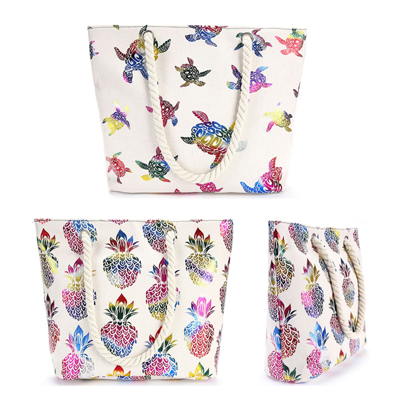 Large Canvas Tote Bag With Rope Handles Promosky Gifts