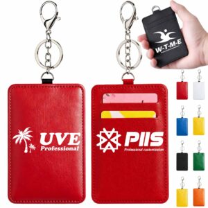 PU Card Holder With Keychain