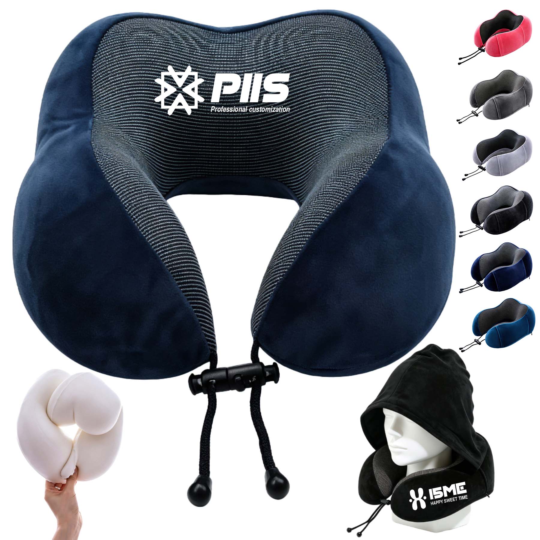 Memory Foam Neck Pillow, Sleeping, Airplane, Car, Office