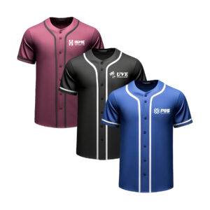 Full-Button Sublimation Baseball Jersey