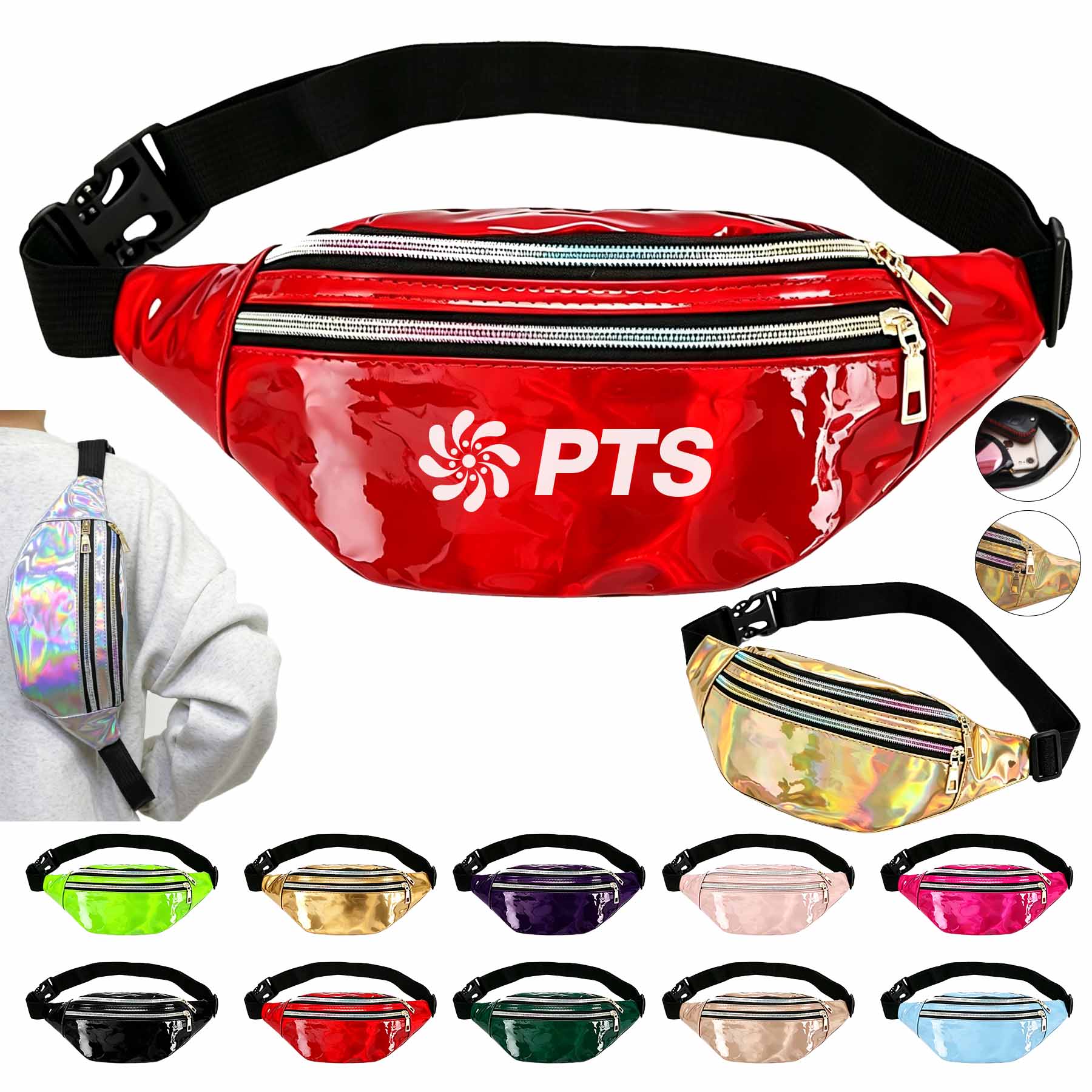 Adjustable Holographic Fanny Pack