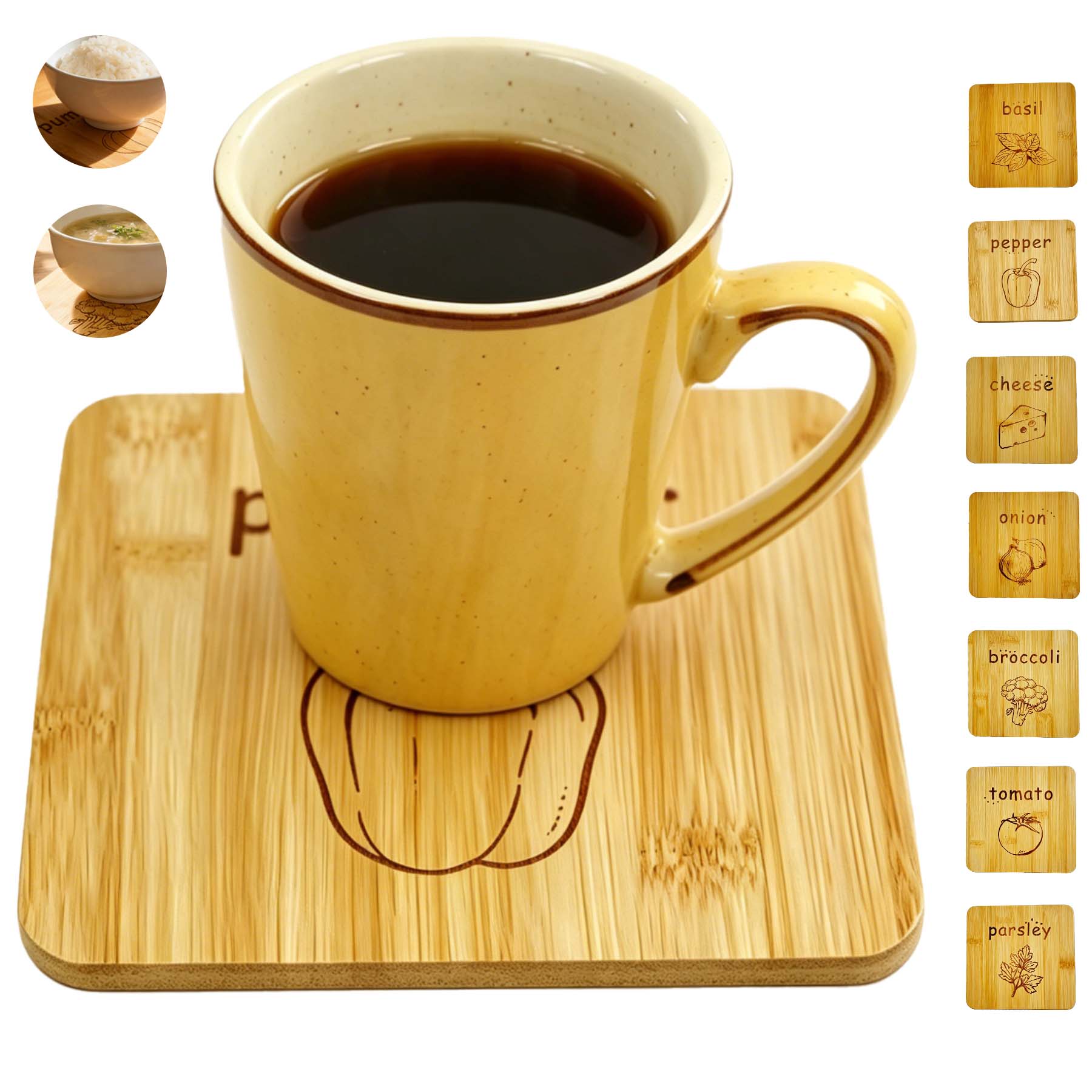 Square Bamboo Coaster