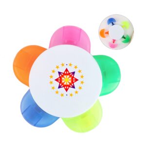 Petal Shaped Highlighter 5 In 1 Markers