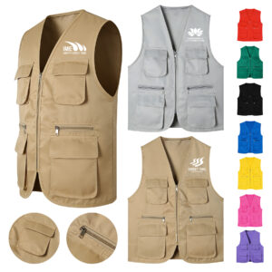 Multi-Pocket Workwear Vest