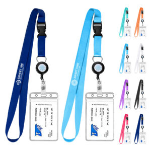 Lanyard with Detachable Buckle and ID Badge Holder