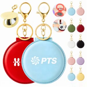 PU Mini Mirror With Keychain