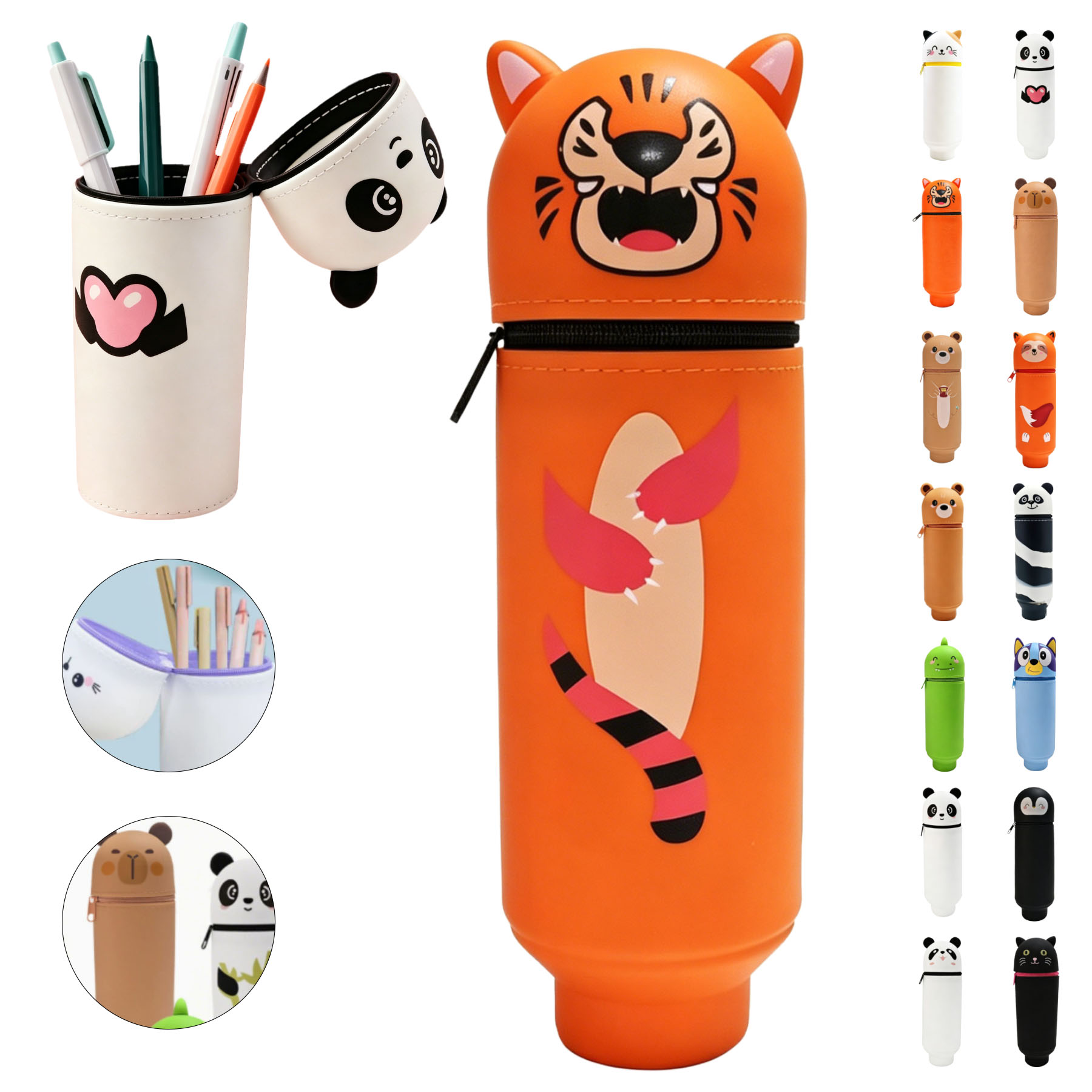 Cartoon Silicone Pen Holder
