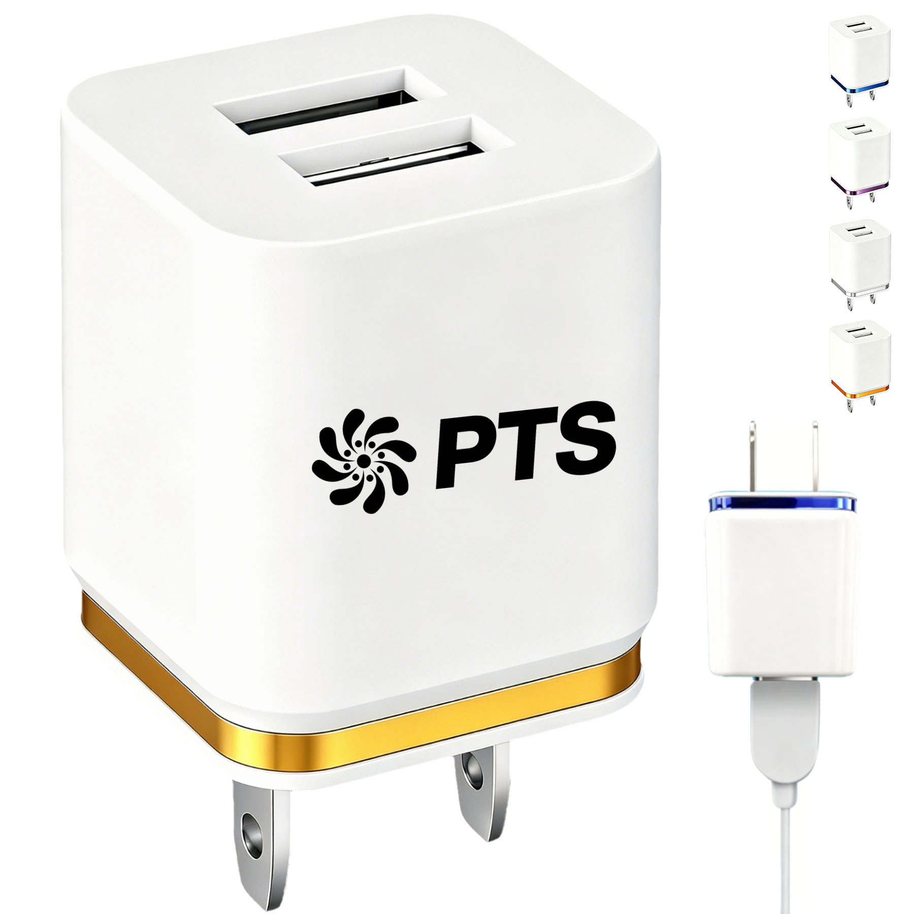 Dual Port USB Charger 2.1A & 1.0A