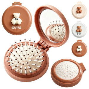 Foldable Air Cushion Comb with Mirror