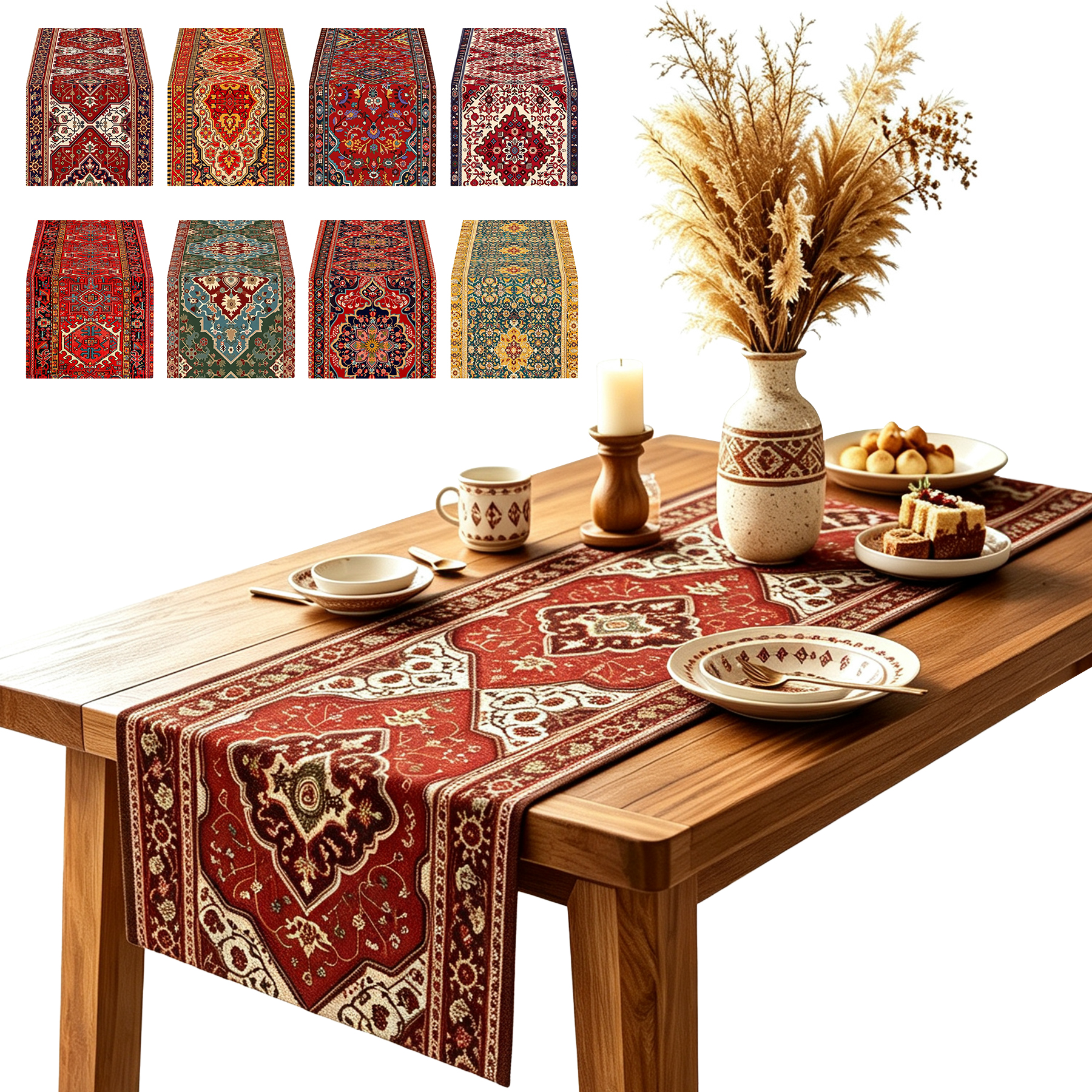Bohemian Pattern Long Table Decoration Cloth