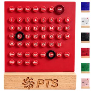Wooden Desk Perpetual Calendar