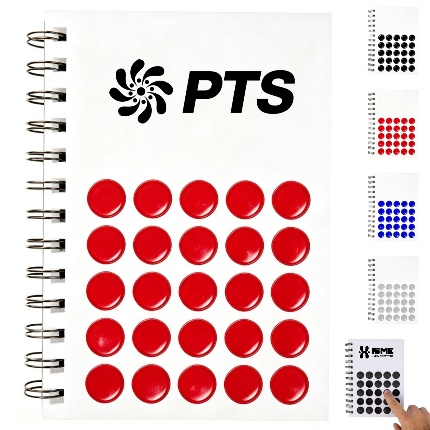 A5 Silicone Bubble Pop-It Spiral Notebook