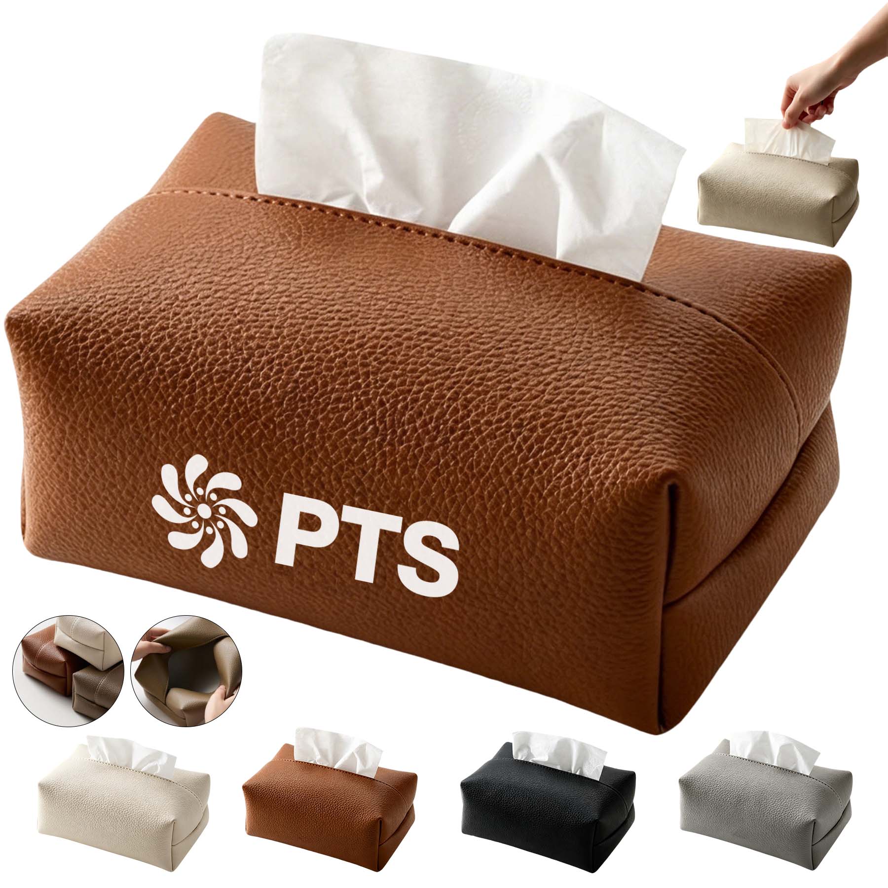 PU Leather Tissue Box