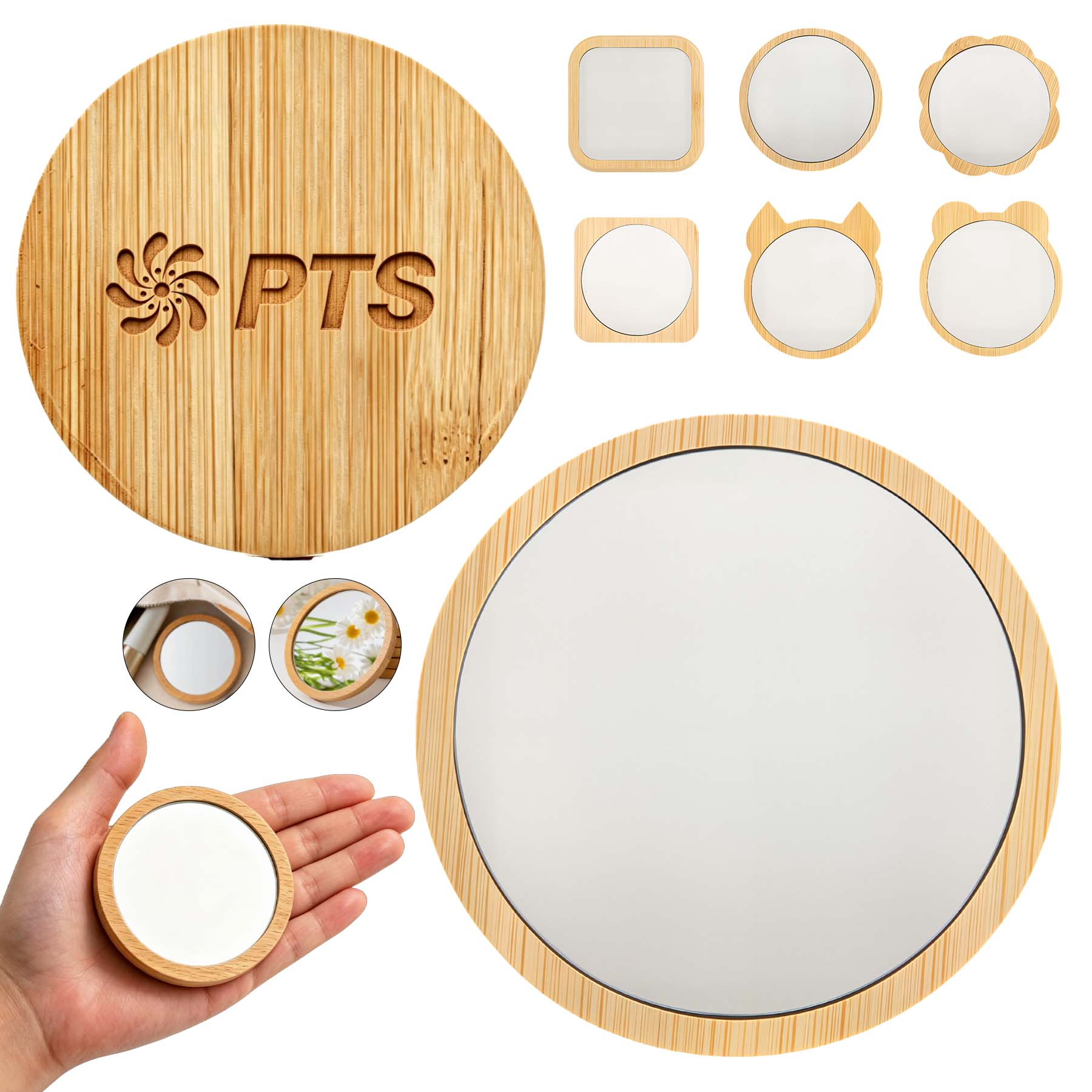Mini Bamboo Mirror