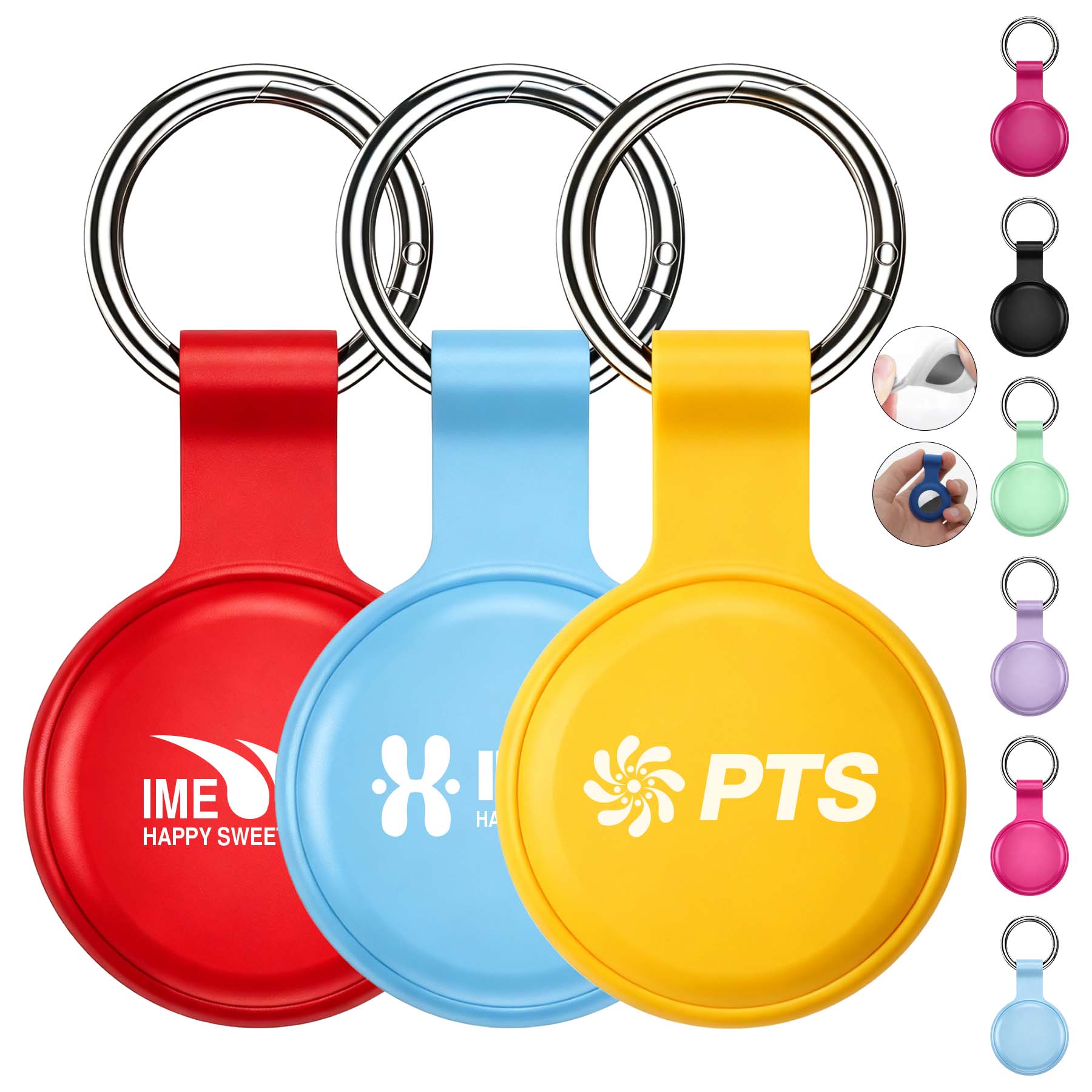Silicone AirTag Case with Keychain