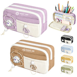 Multi-divider Zipper Stationery Pouch