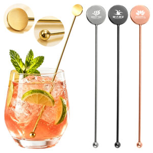 Polished Round-Tip Cocktail Mixing Rod