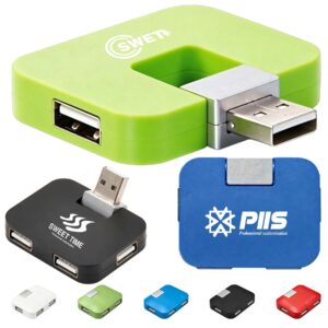 4-Port Mini U-Shape Data Transfer Hub