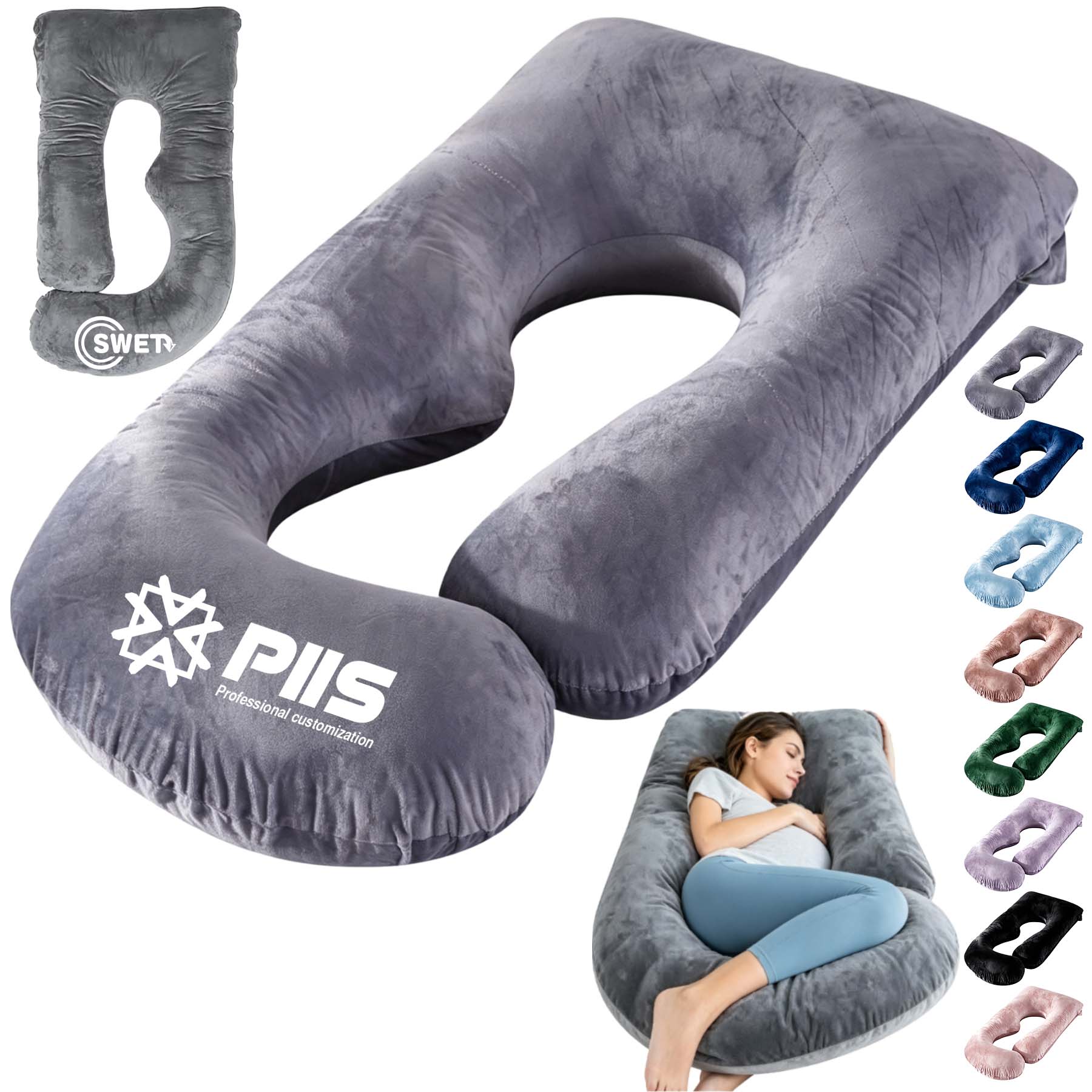 U-Shape Full Body Pregnancy Sleeping Pillow