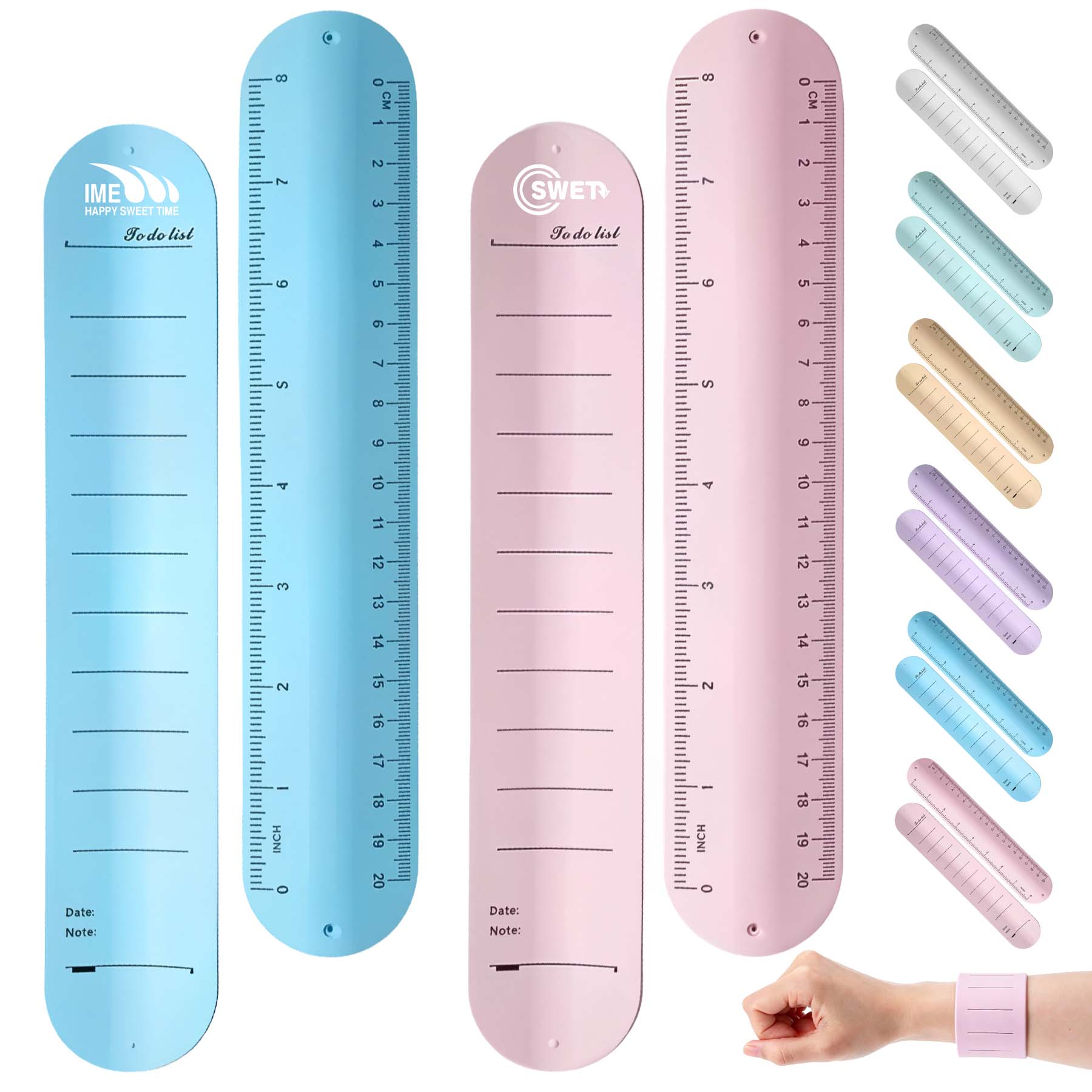 Silicone Memo Slap Bracelet