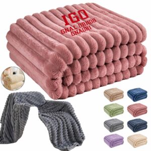 3D Ribbed Fleece Blanket