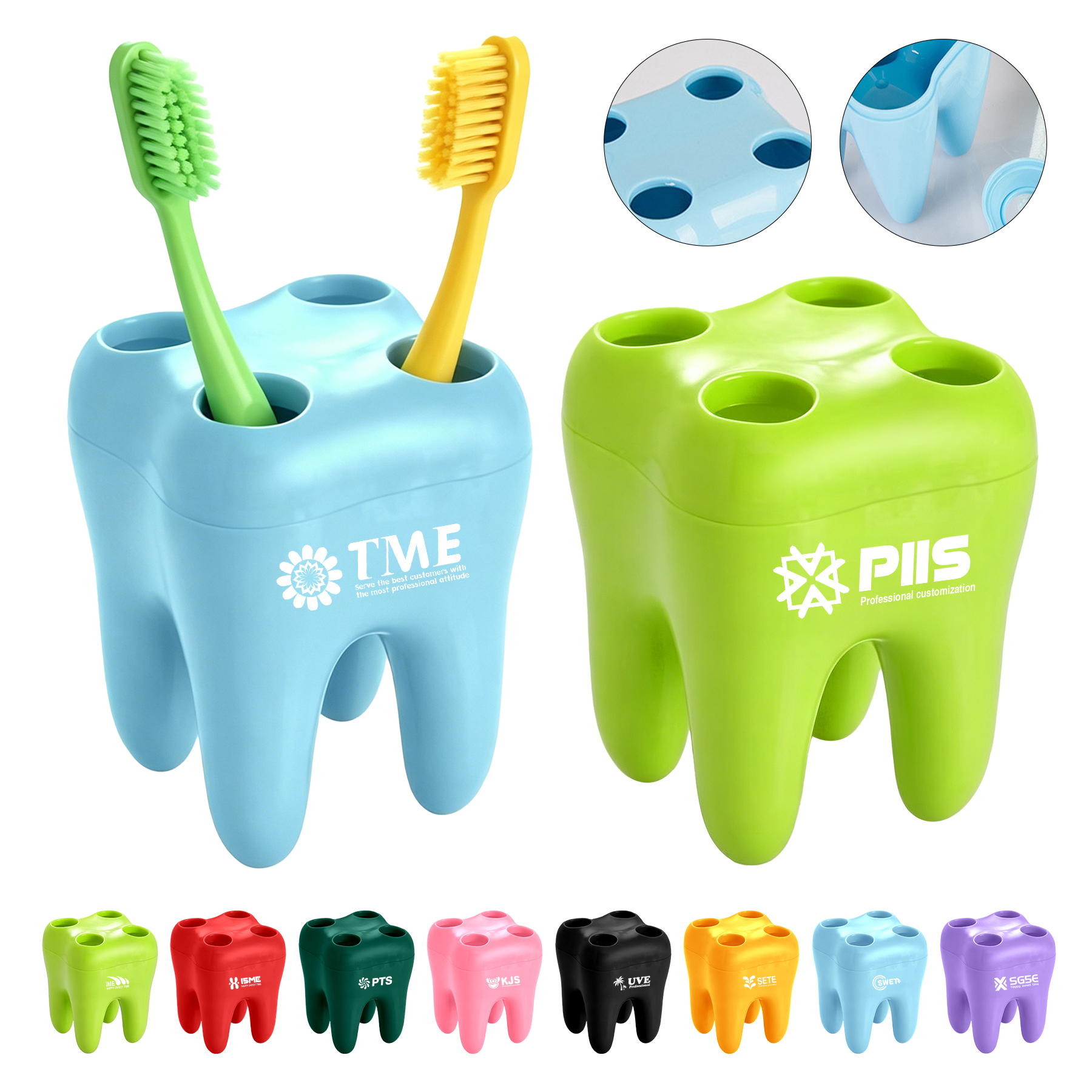 Tooth Shaped Toothbrush Holder