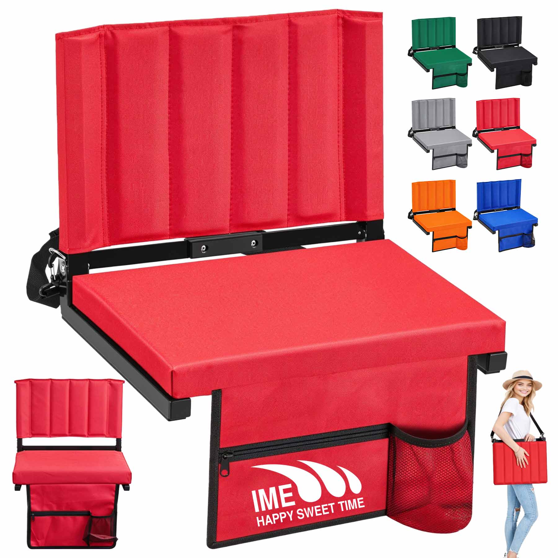 Foldable Seating Examples Folding Stadium Seat With Backrest – Promosky Gifts